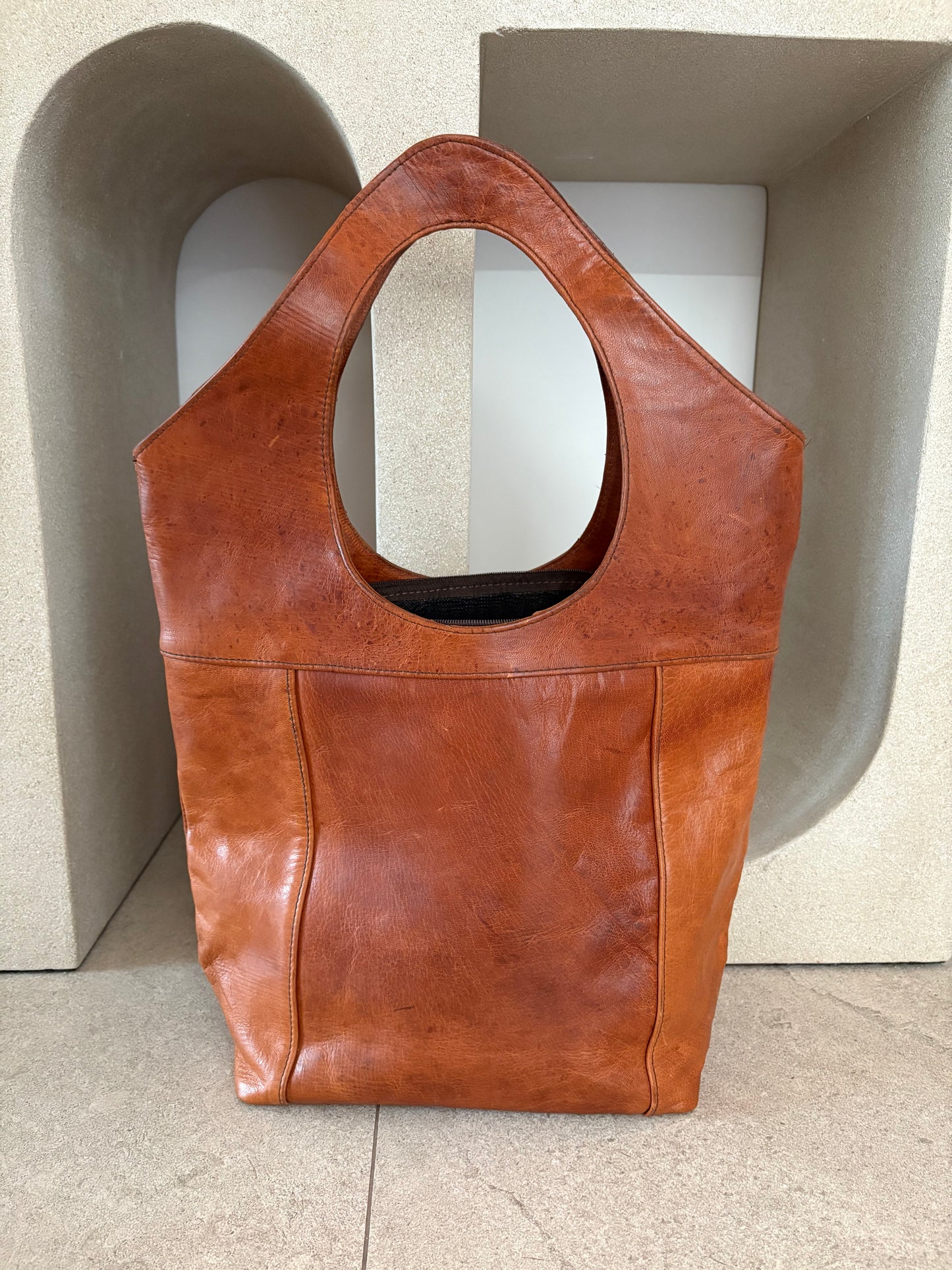 Bolso de hombro piel