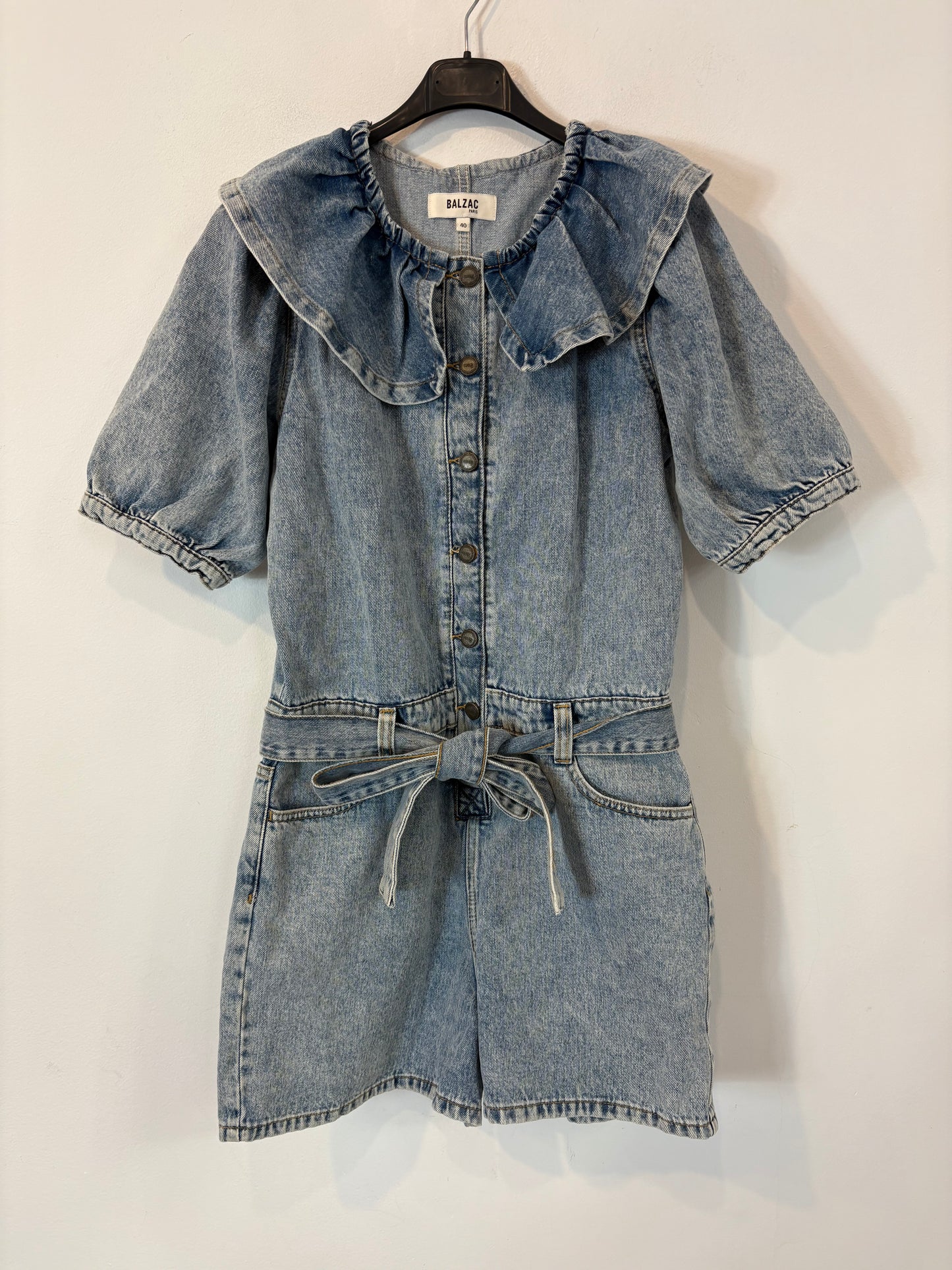 BALZAC. Mono denim corto volante