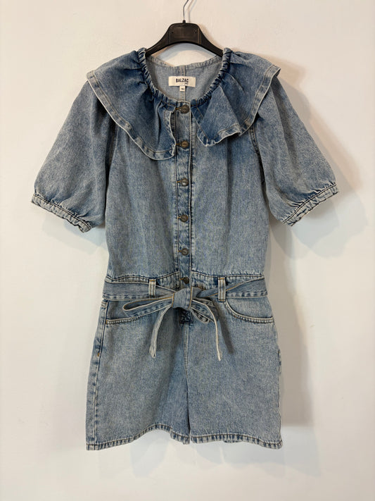 BALZAC. Mono denim corto volante