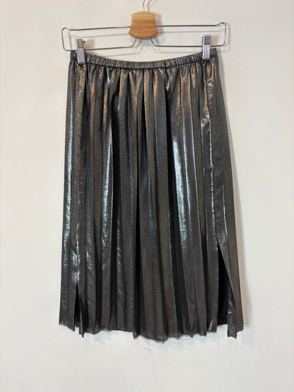 ISABEL MARANT ETOILE. Falda plisada metalizada
