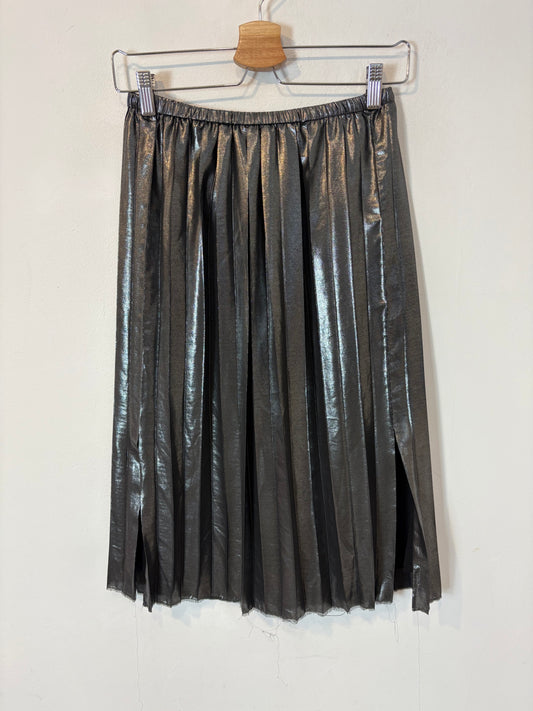 ISABEL MARANT ETOILE. Falda plisada metalizada