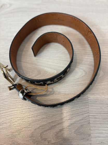 ROBERTO VERINO. Cinturón piel hebilla inciales