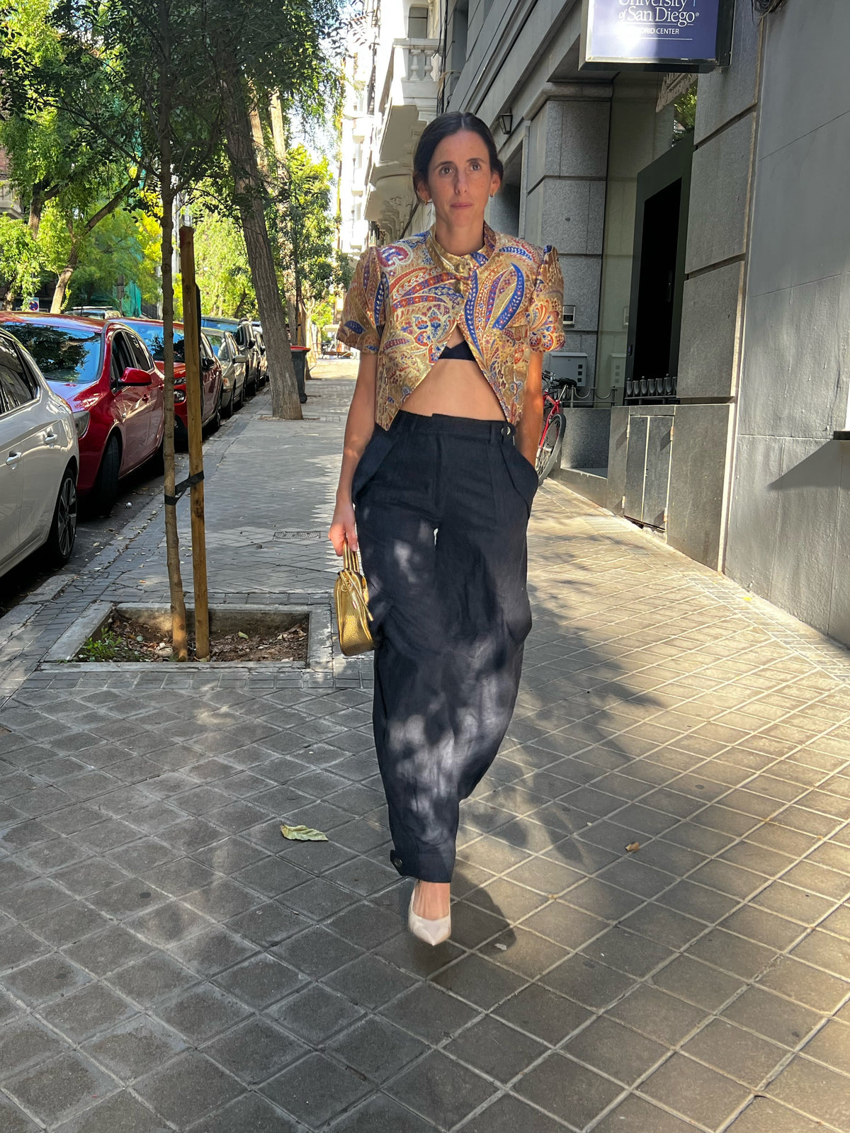 ZARA SRPLS. Pantalón balloom con lana