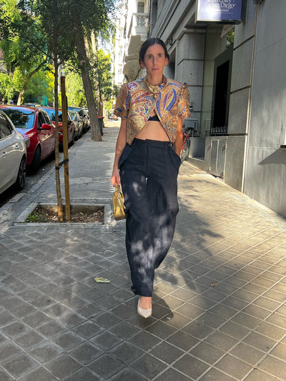 ZARA SRPLS. Pantalón balloom con lana