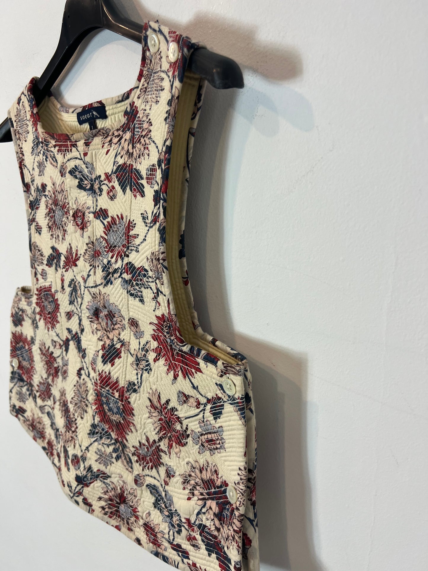 SOEUR. Top flores textura T.s