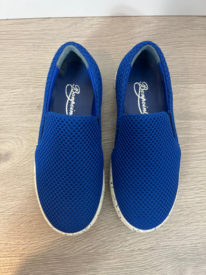 BONPOINT. Zapatilla niños textura azul klein. T 28