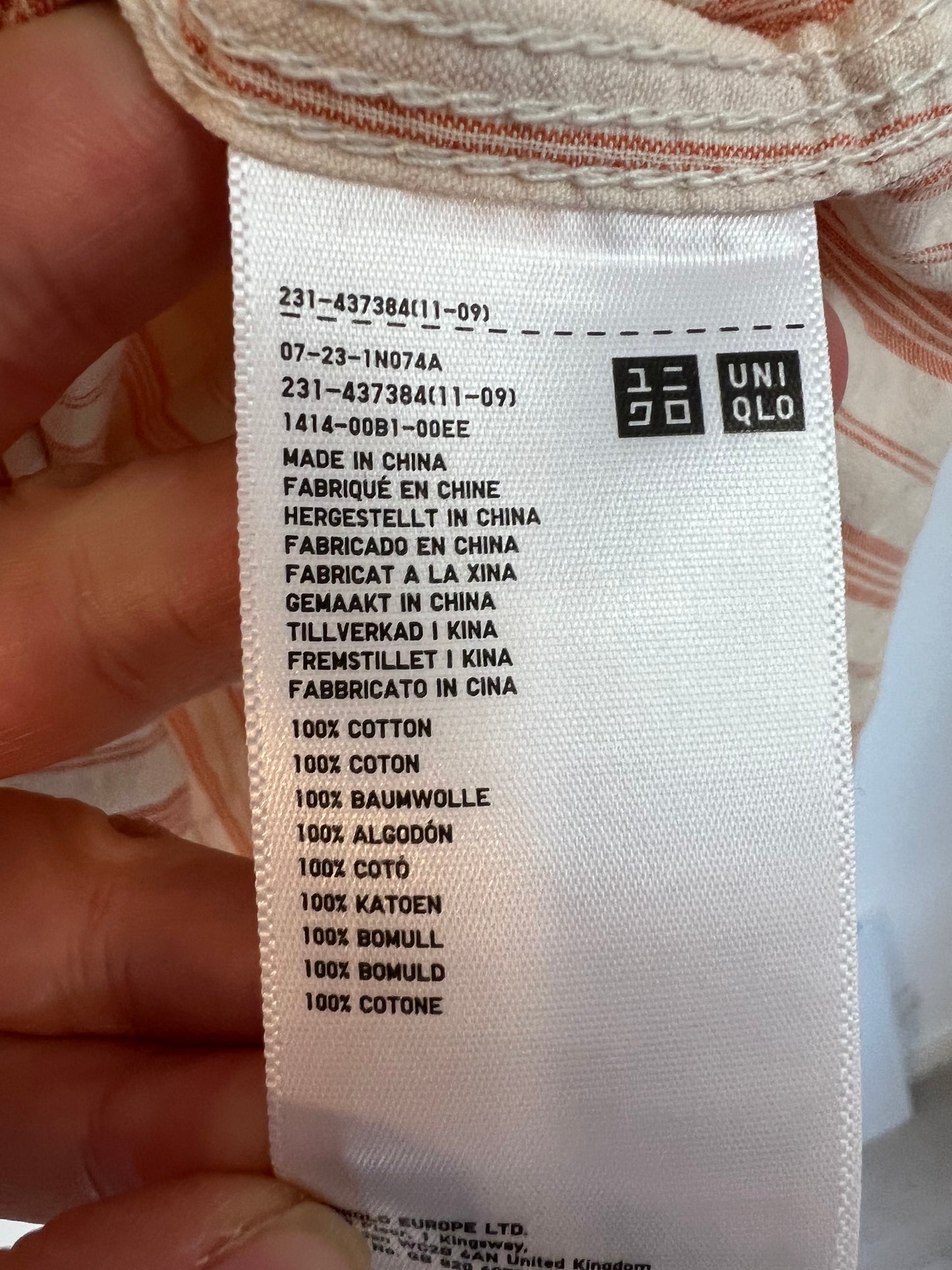 UNIQLO x J WANDERSON. Camisa rayas textura. T M