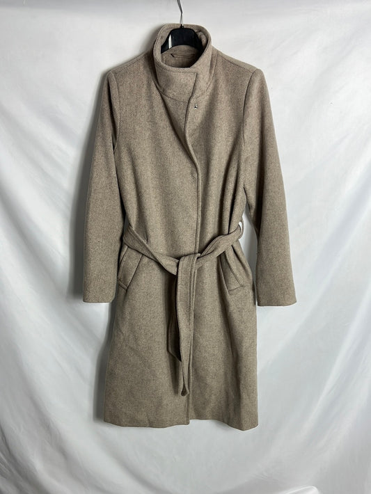 VERO MODA. Abrigo largo beige jaspeado . T XS (S/M)Tara)