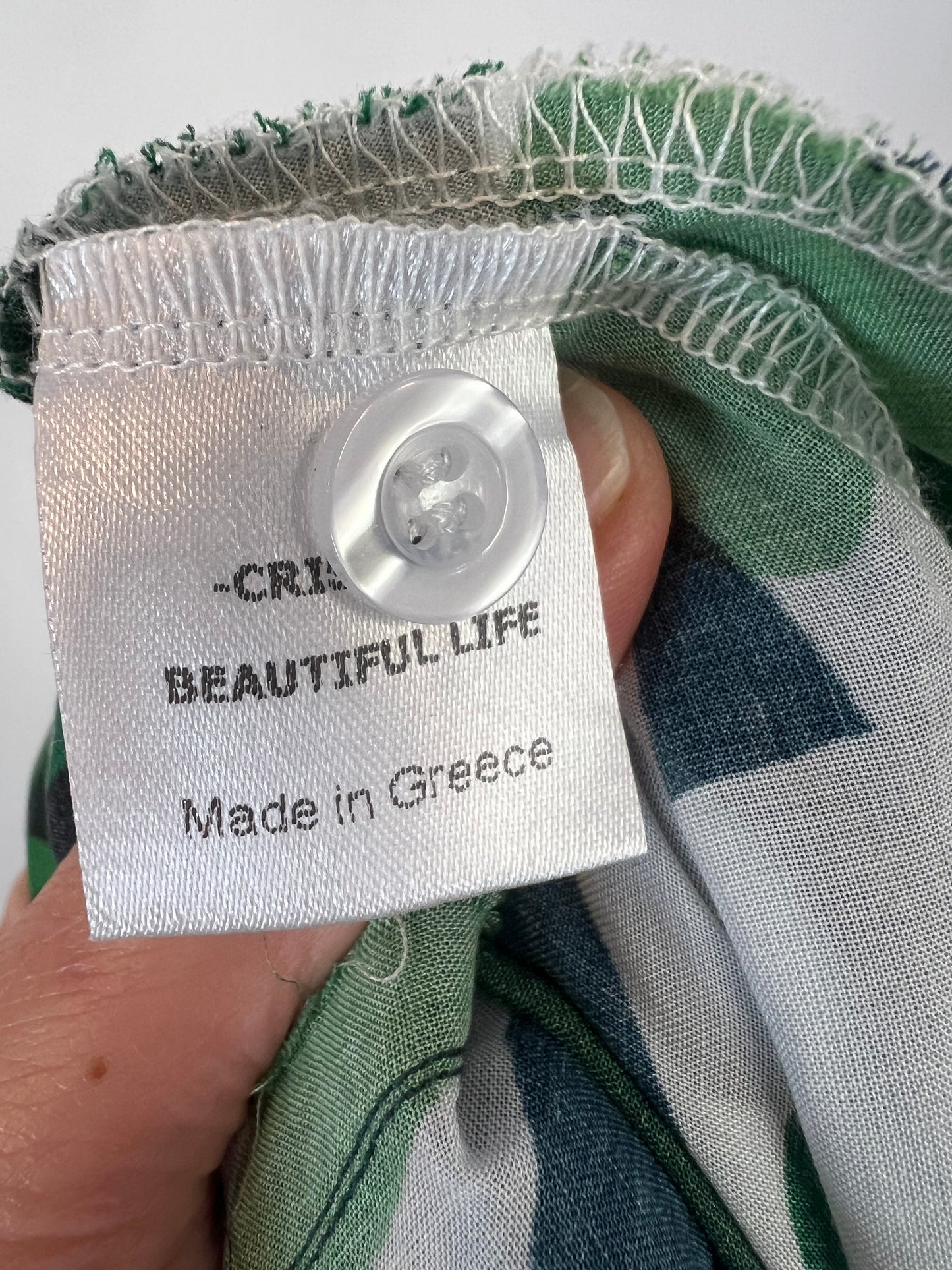 CRISTINA BEAUTIFUL LIFE. Vestido largo estampado fluido. T M