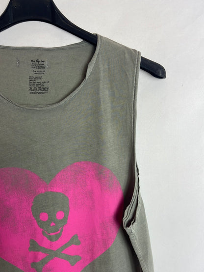 THE HIP TEE. Camiseta larga sin mangas dibujo. T U