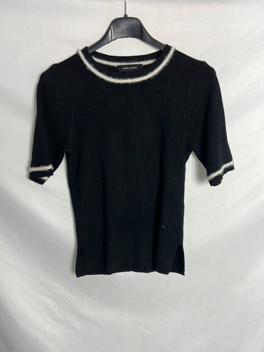 NEW LOOK. Top punto negro . T XS/S