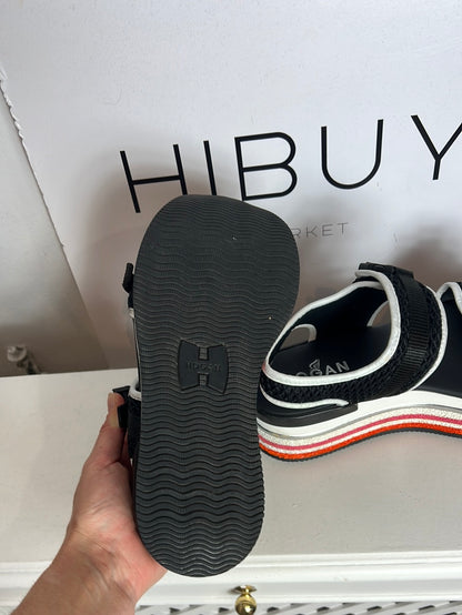 HOGAN. Sandalia tiras detalle plataforma. T 39
