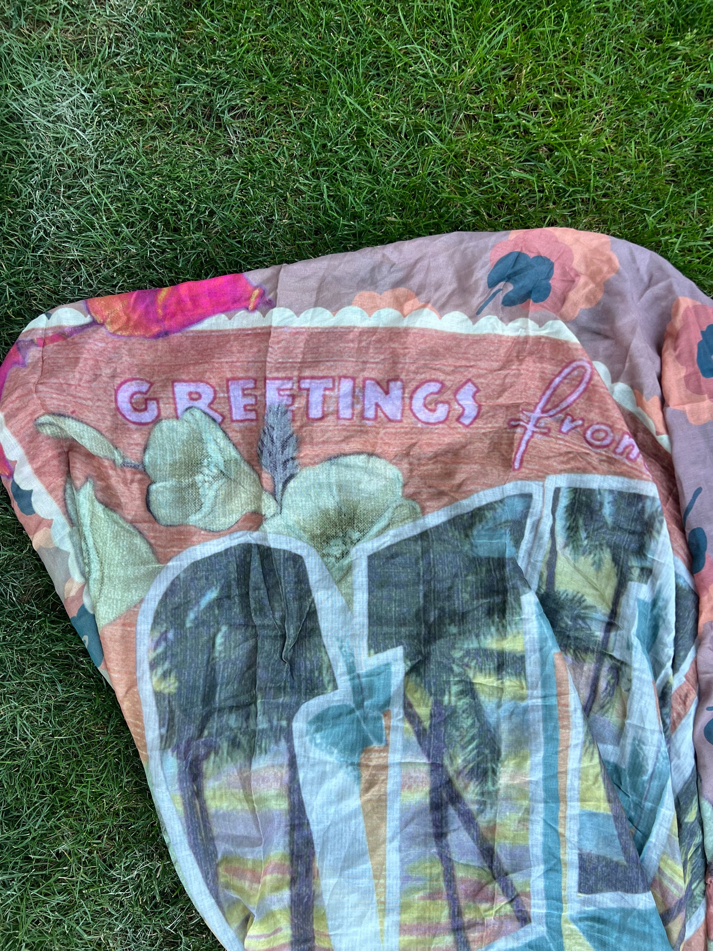 STELLA MCCARTNEY. Pañuelo estampado con seda