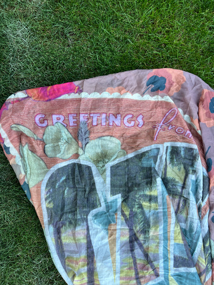 STELLA MCCARTNEY. Pañuelo estampado con seda