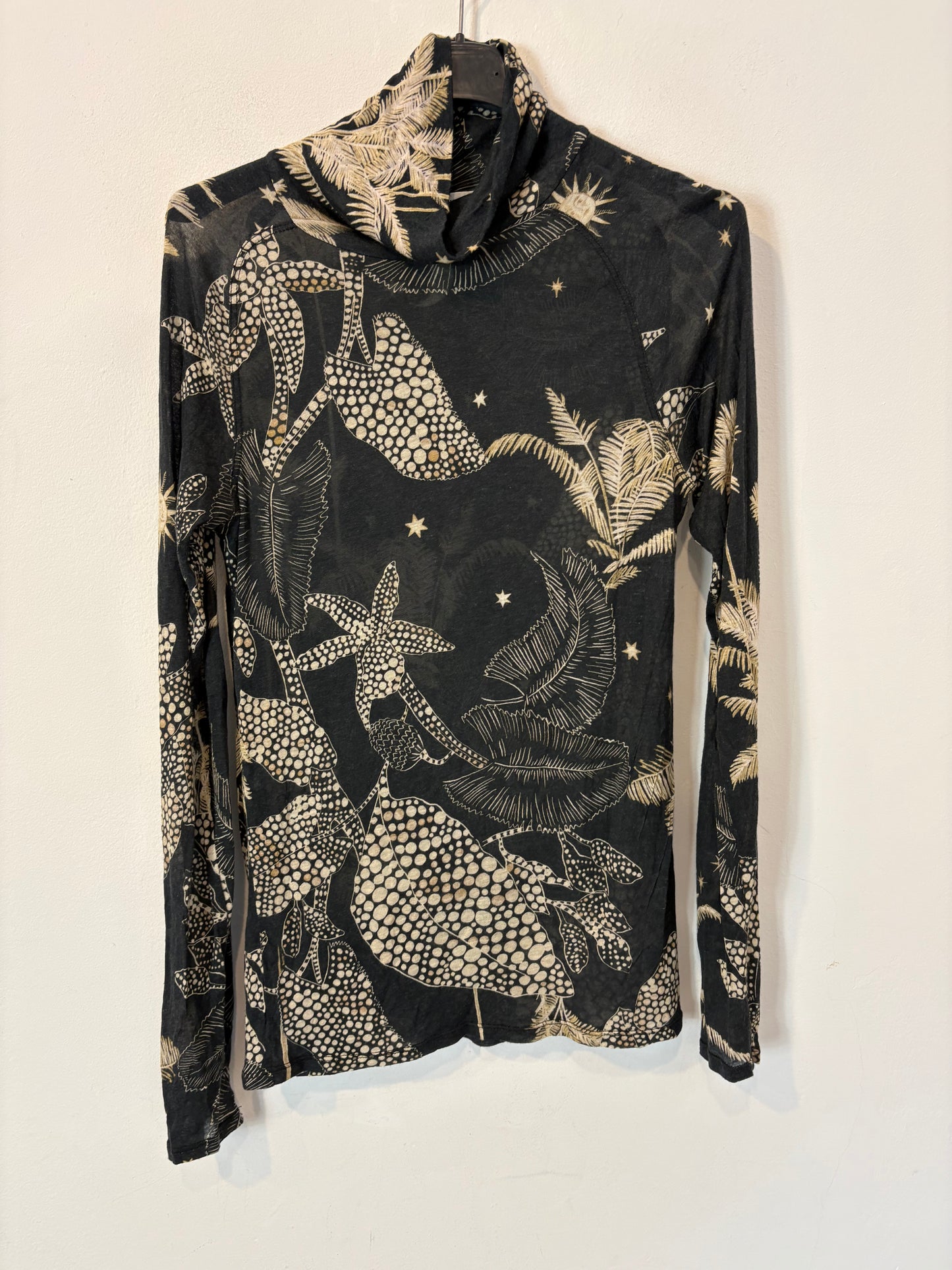 FORTE FORTE. Conjunto azul estampado mezcla