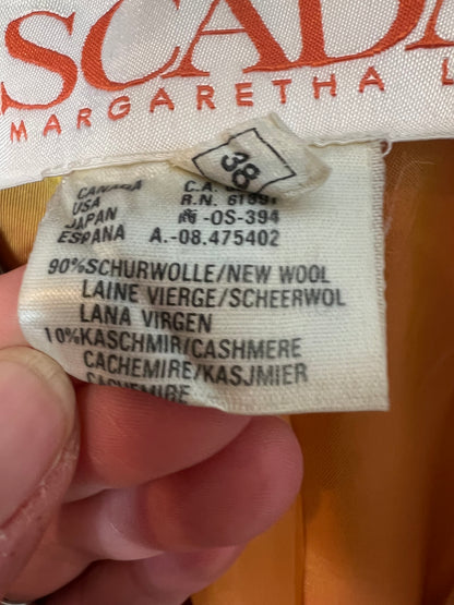 ESCADA. Chaqueta lana cuadros. T 38