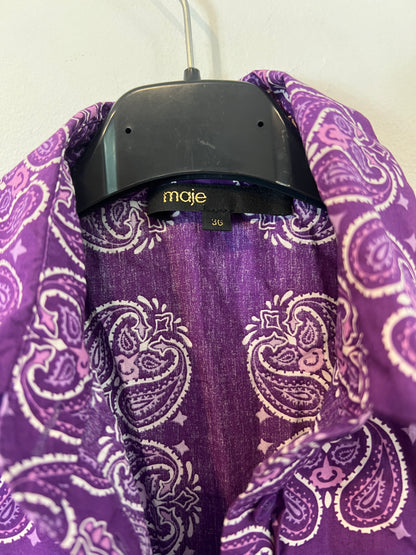 MAJE. Amoeba purple dress size 36