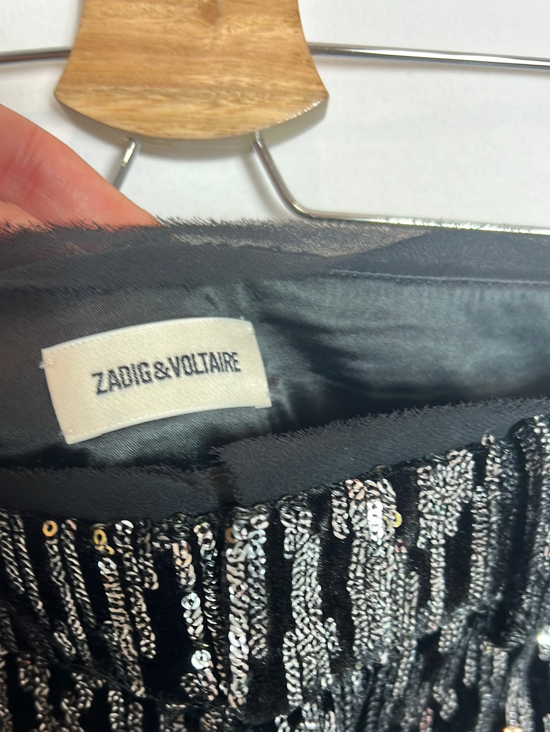 ZADIG&amp;VOLTAIRE. Sequin cropped pants. T 36