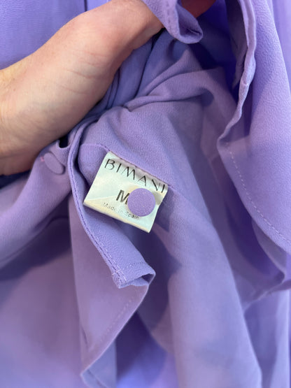 BIMANI. Mauve blouse with Tm collar