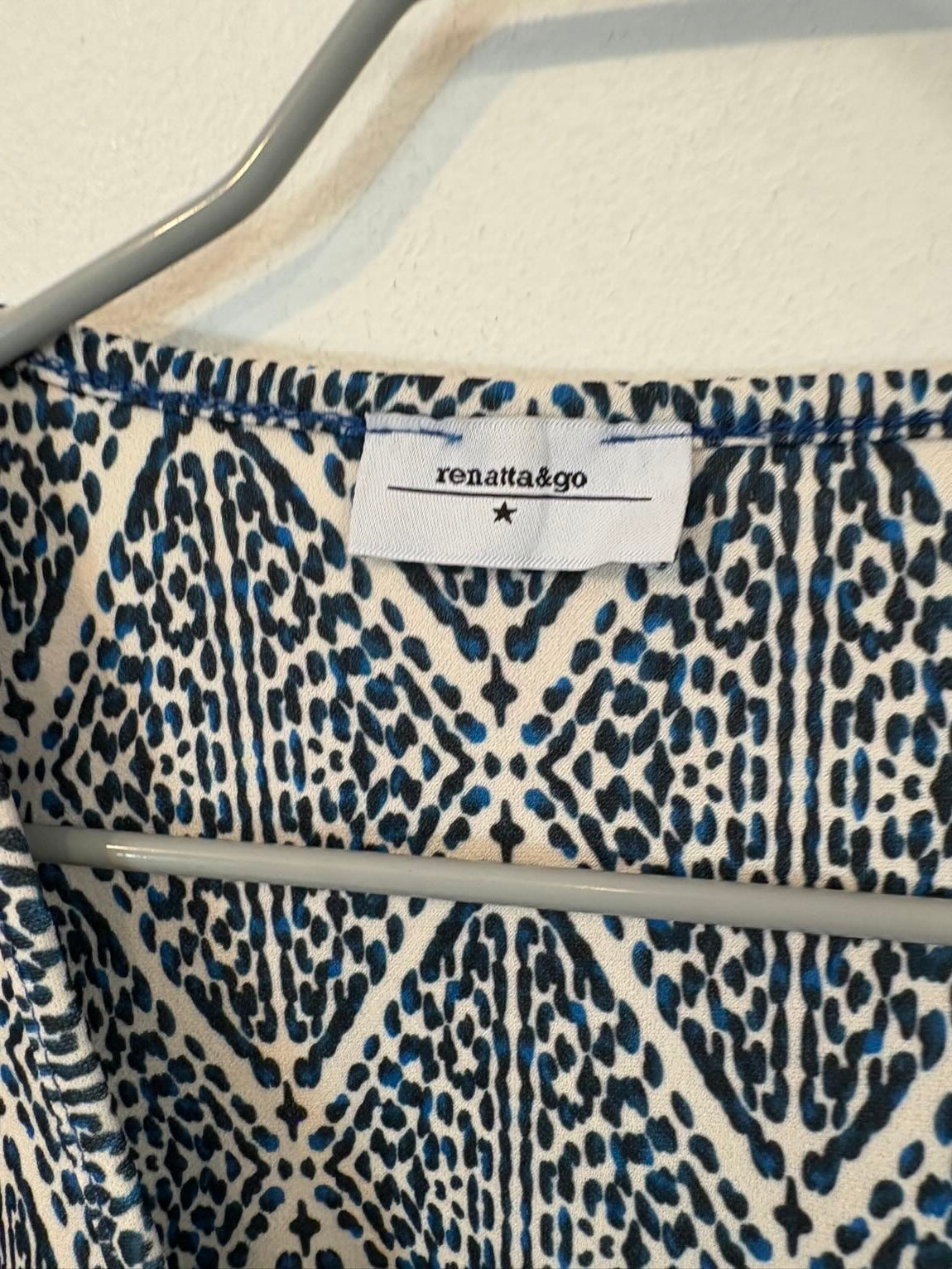 RENATTA & GO. Chaleco estampado azules