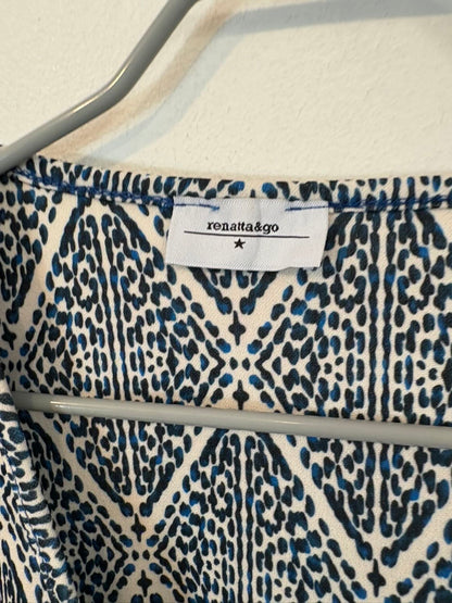 RENATTA & GO. Chaleco estampado azules