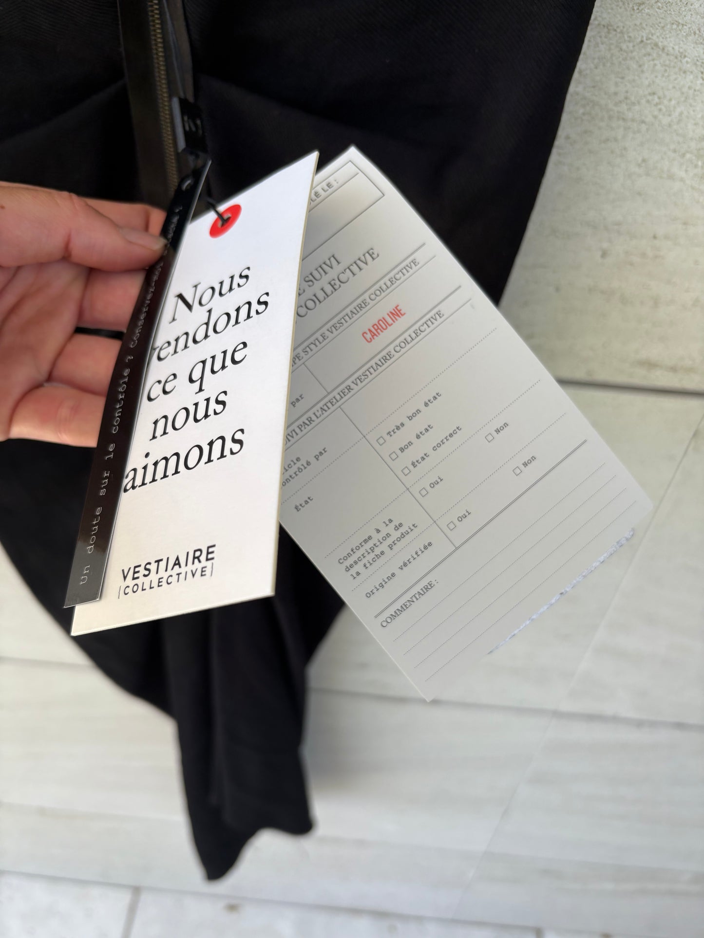 LANVIN. Vestido negro fruncido T.38