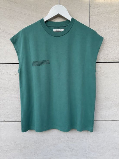 PANGAIA. Camiseta verde sin mangas