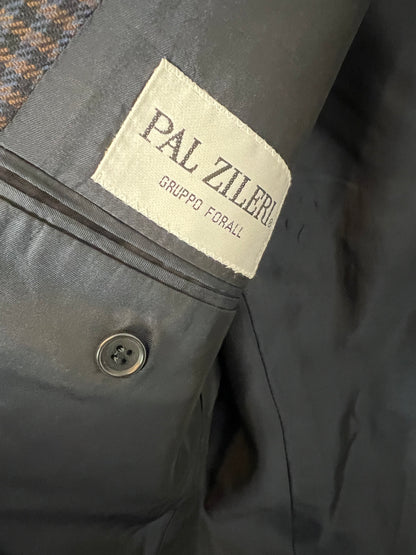 PAZ ZILERI. Checked wool jacket. Size 52