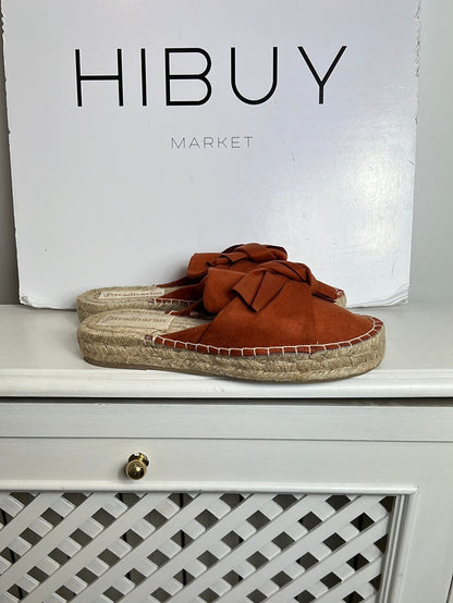 STRADIVARIUS . Sandalia esparto plana color caldera. T 38