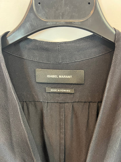 ISABEL MARANT. Short gathered silk dress. Size 36