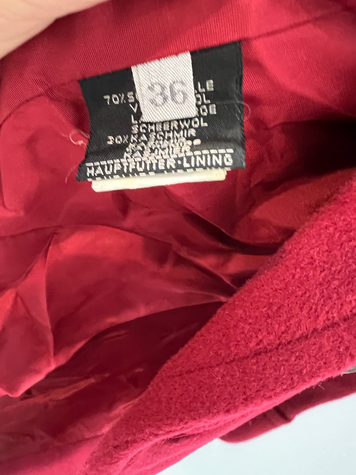 WINDSOR. Long wool and cashmere coat. Size 36 (M)