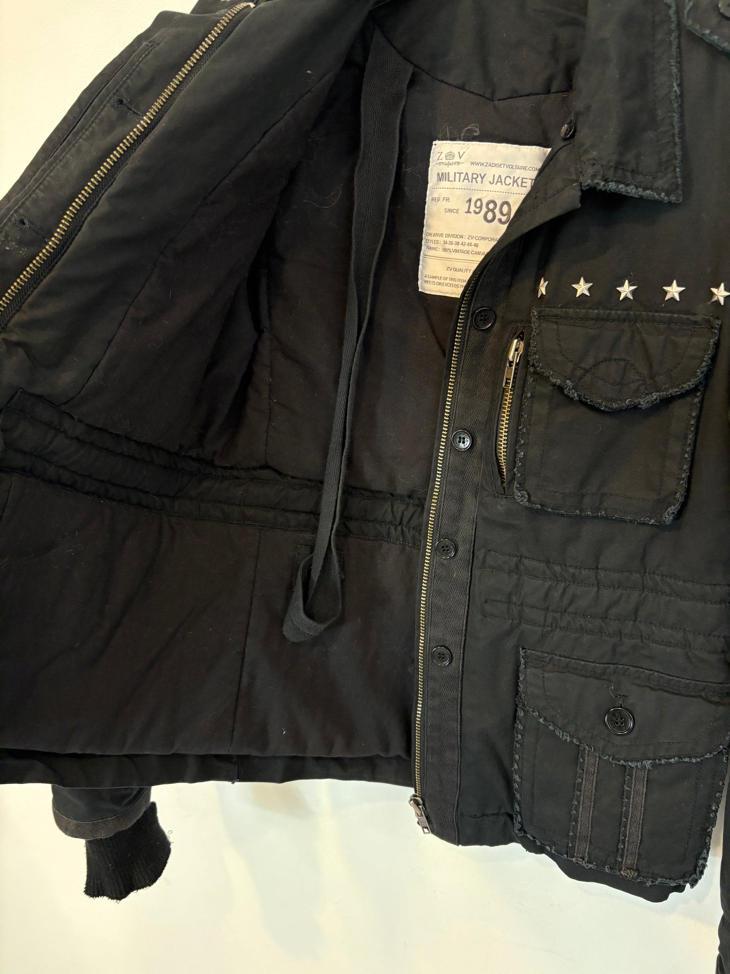 ZADIG & VOLTAIRE. Cazadora colchada militar