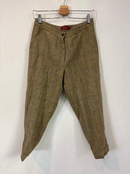 TBA. Pantalón cropped lana espiga