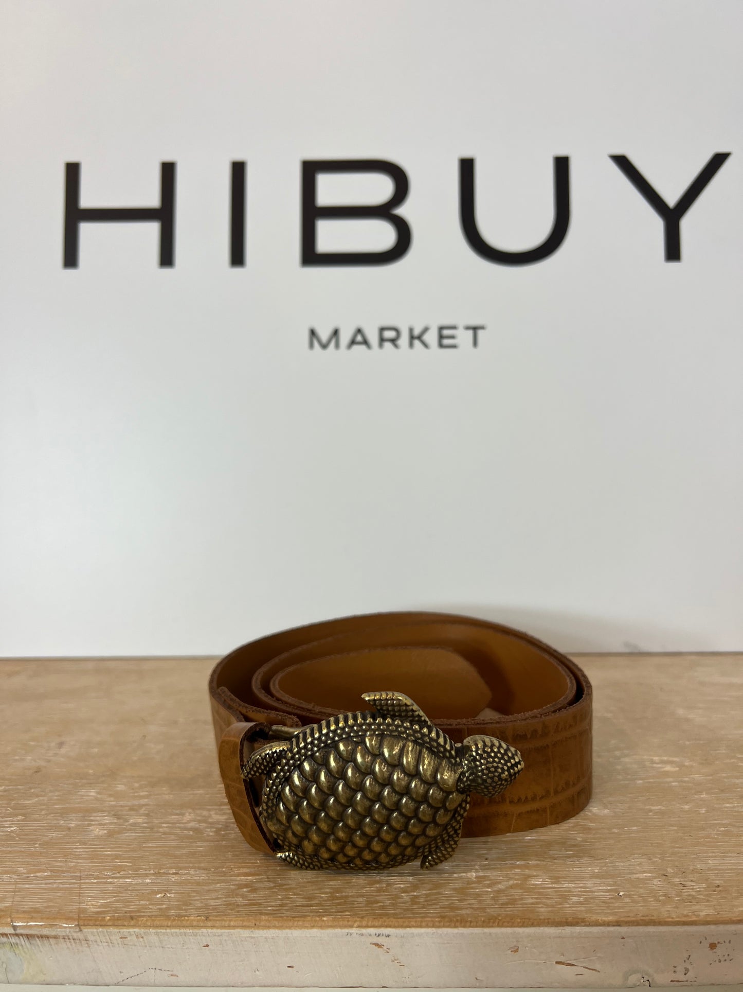 OTRAS. Cinturon piel tortuga. T 90cm