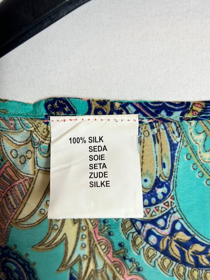 OTRAS. Top seda estampado anudado . T U ( s/m)