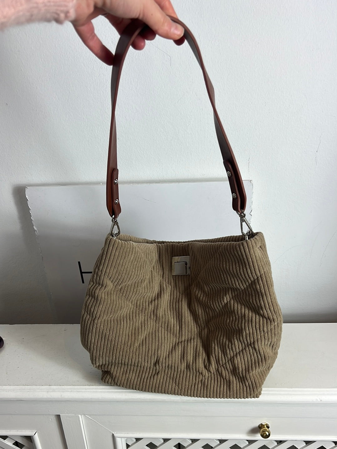 PARFOIS. Bolso pana beige