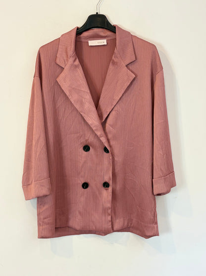 ZARA. Total look rosa palo fluido