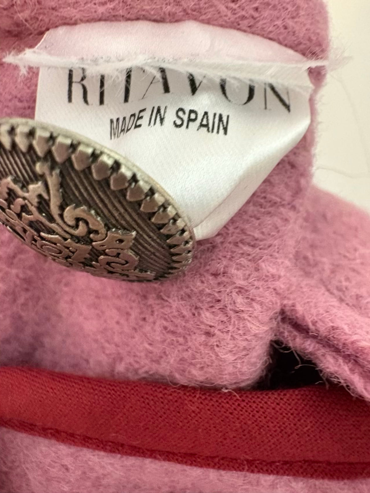 RITAVON. Chaqueta lana rosa