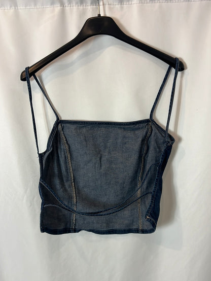 OTHER. Denim top with back detail. TS
