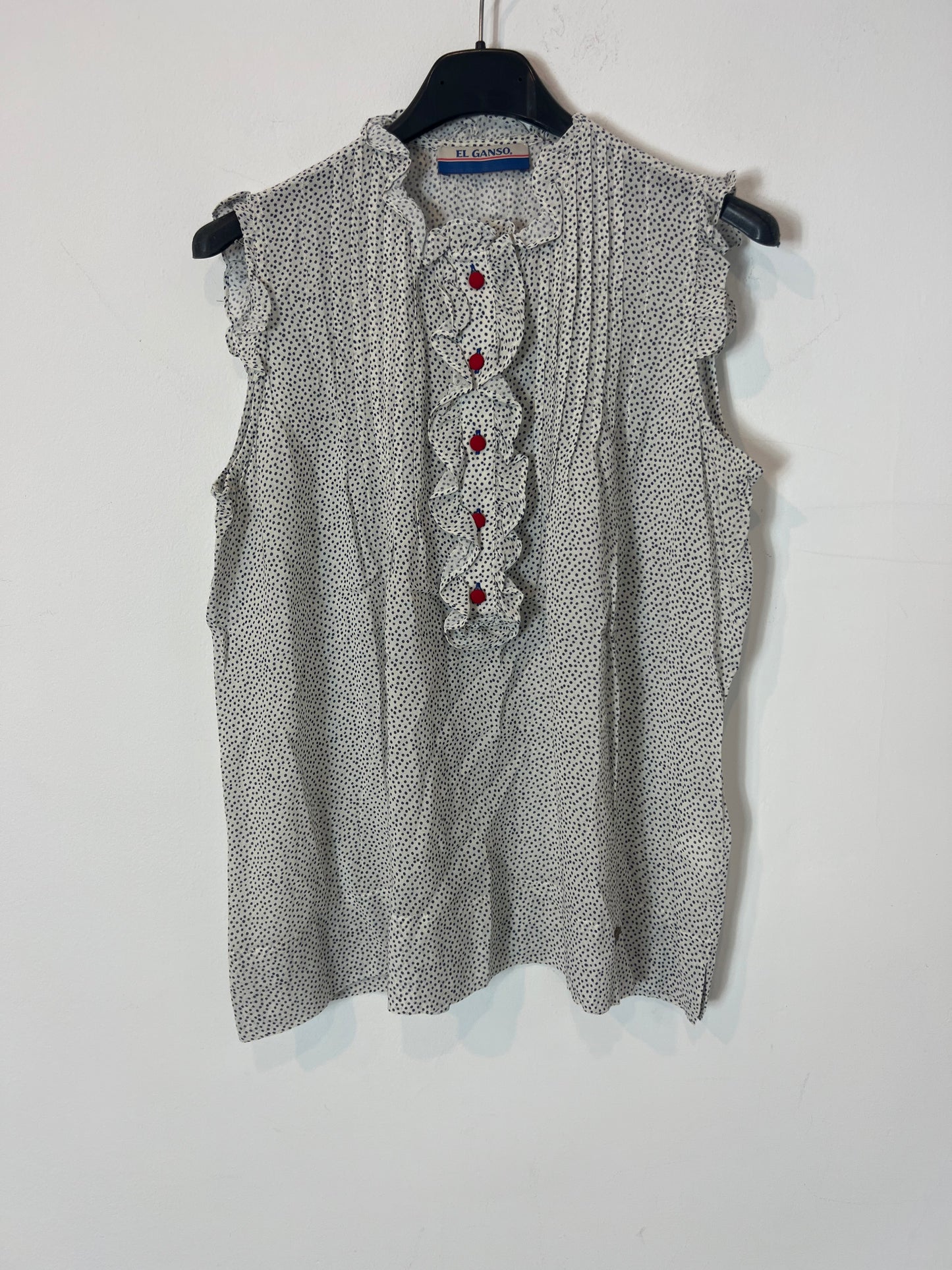 EL GANSO. Blusa fluida lunares. T L
