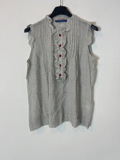 EL GANSO. Blusa fluida lunares. T L