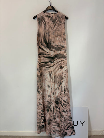 BDBA. Long, flowing printed dress. Size 36