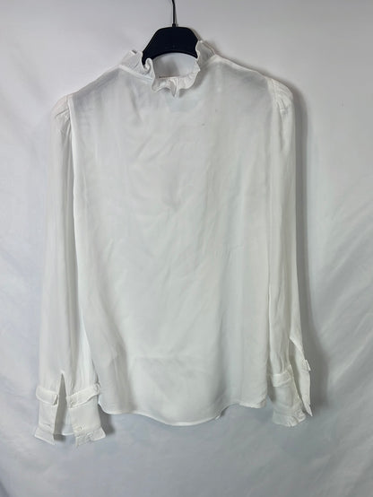BA&amp;SH. White ruffle Ts blouse