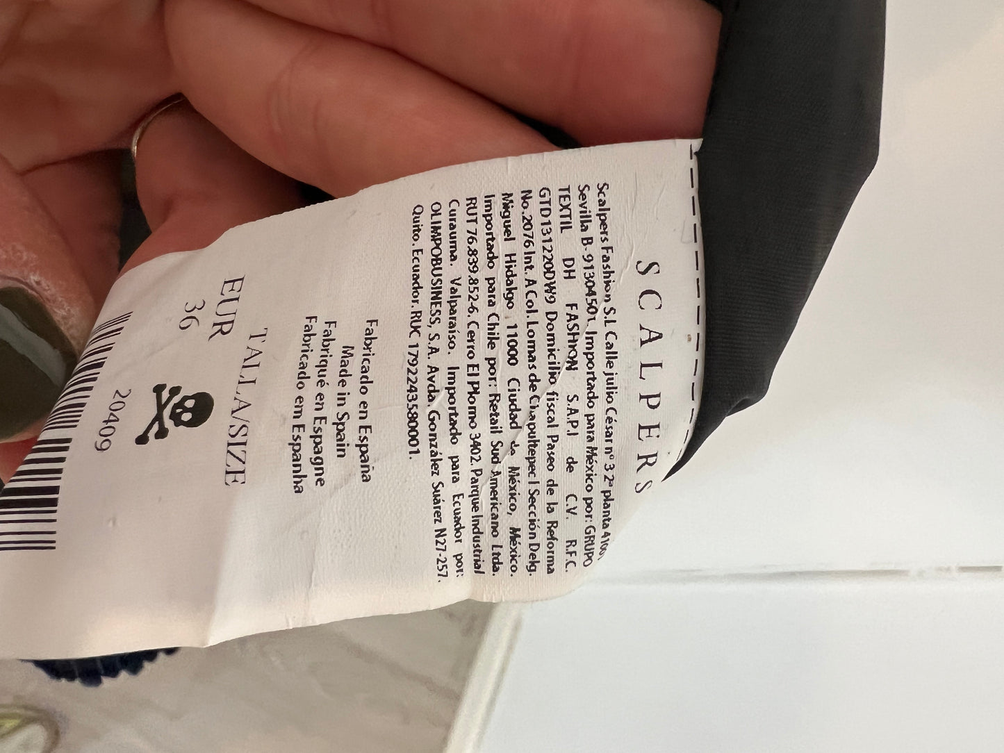 SCALPERS. Blue corduroy blazer. T 36