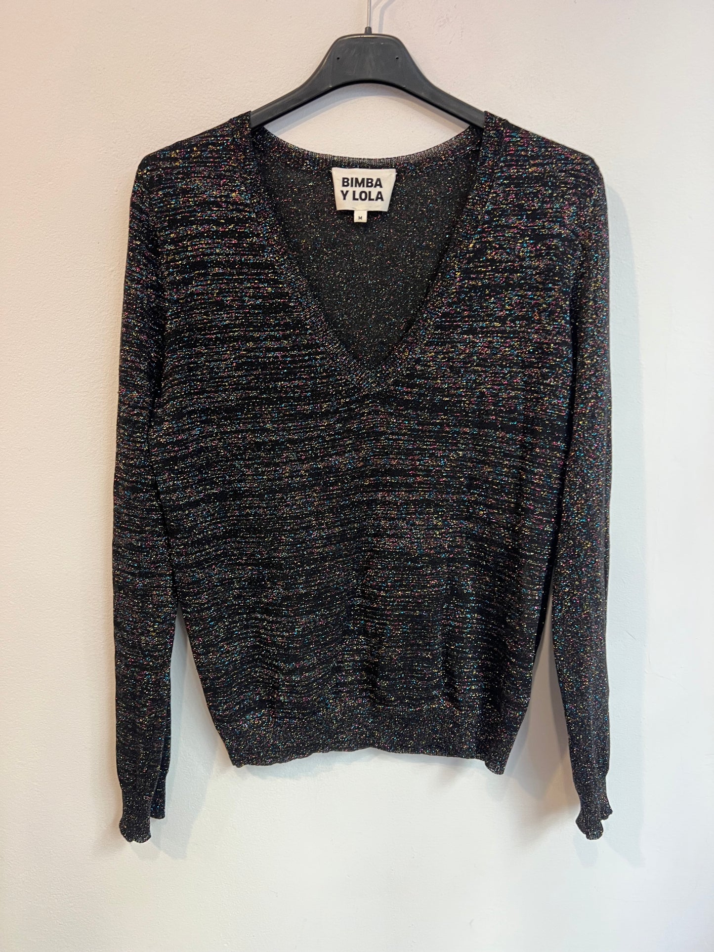 BIMBA Y LOLA. Jersey fino hilos brillo