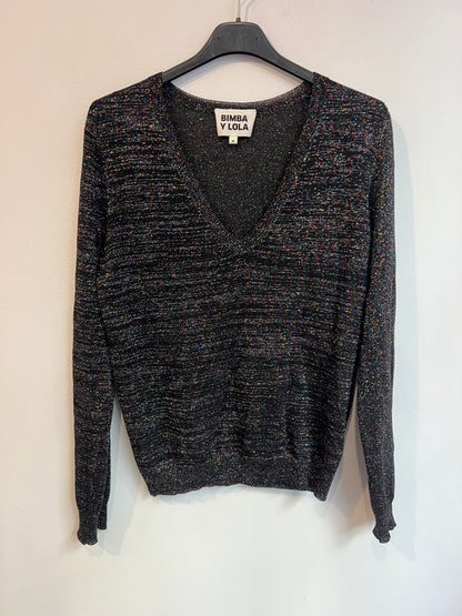 BIMBA Y LOLA. Jersey fino hilos brillo