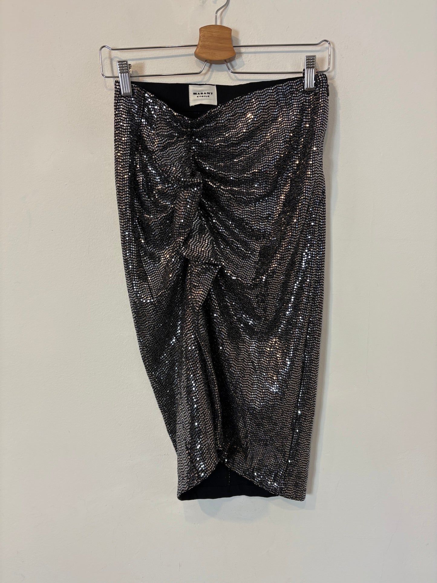 ISABEL MARANT. Falda midi mini lentejuelas