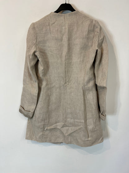 ZARA. Blazer beige textura T.s
