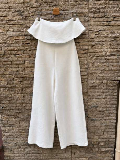 ZARA. Mono blanco fluido