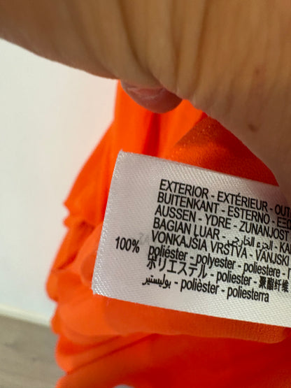 ZARA. Long orange flared dress. Size XS